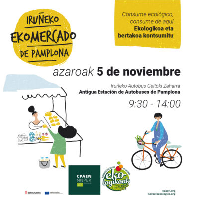 EKOmercado el sábado 5 de noviembre con cítricos ecológicos de Valencia