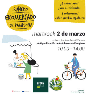 Cuarto aniversario del EKOmercado con el Día de la Tostada ecológica este sábado 2 de marzo