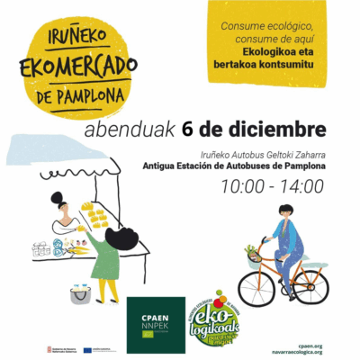 EKOmercado el 6 de diciembre: haz tu compra ecológica y recoge el calendario de CPAEN/NNPEK